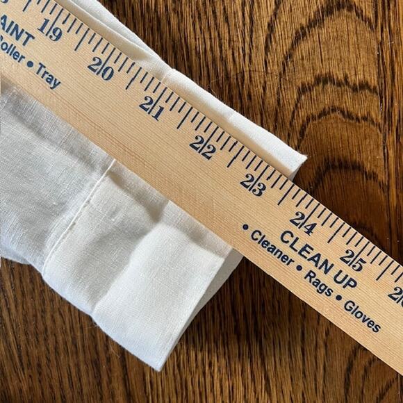 Tommy Bahama 100% Linen Long Sleeve Shirt Womens L Cream Button Up Coastal - Picture 7 of 9